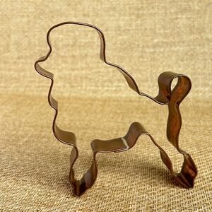Martha by Mail Copper Cookie Cutter Poodle Dog Vintage Collectible Baking